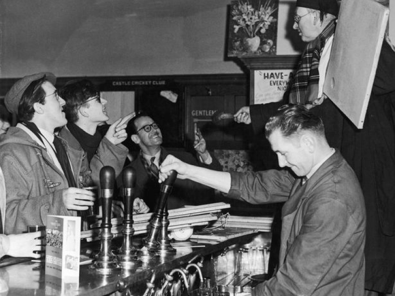 A scene from a Tooting pub in the 1950s