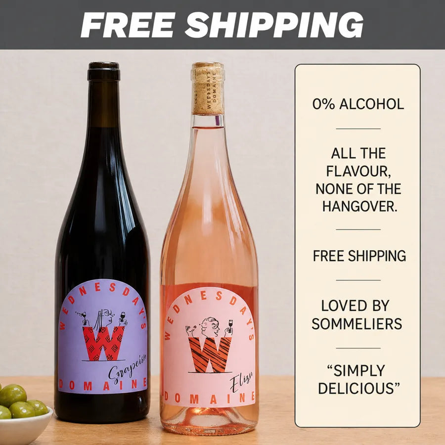 Free shipping. 0% alcohol, all the flavour, none of the hangover. Loved by sommeliers.